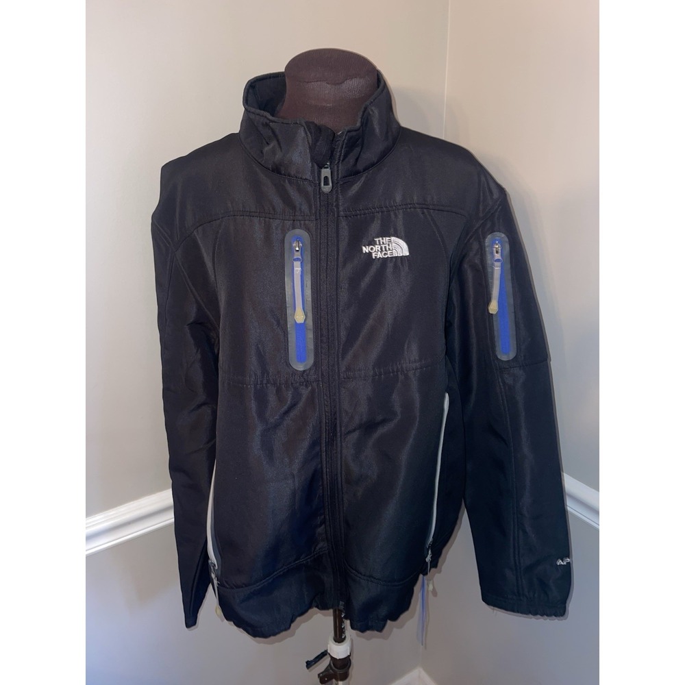 The NORTH FACE Apex Black‎ Polyester Zip Up Jacket Fleece Lined Size XL